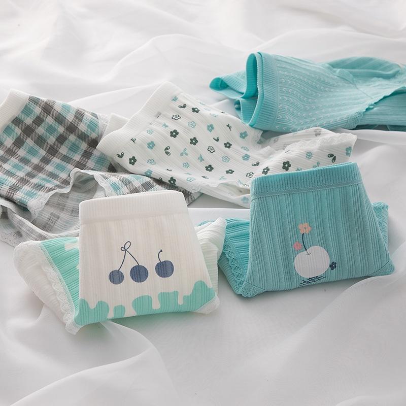 Quần Lót Nữ Cotton Kháng Khuẩn Hình Cherry Thời Trang Ngang Eo . Hàng Loại Đẹp.