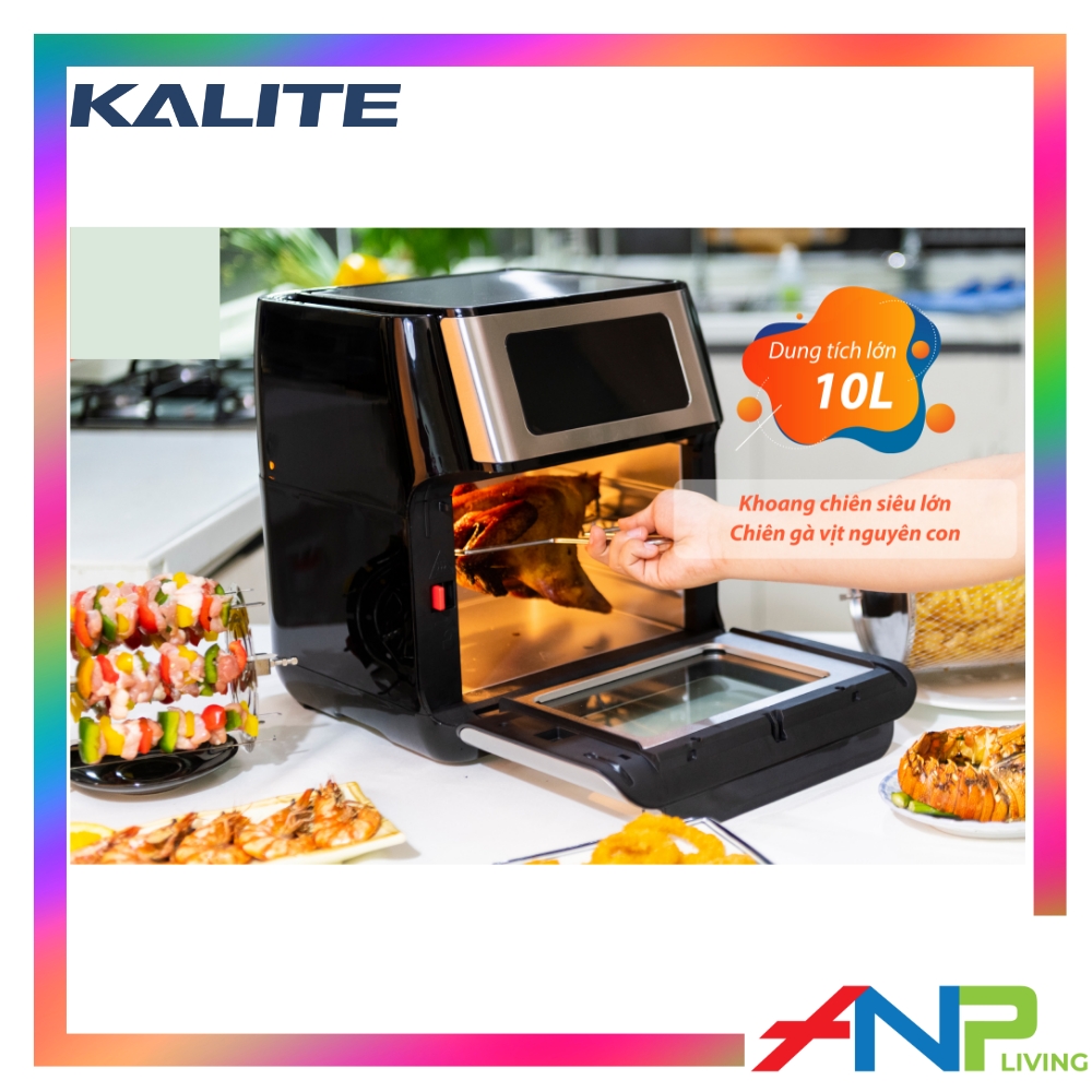 Nồi chiên không dầu kiêm lò nướng Kalite Q10 - Hàng Chính Hãng