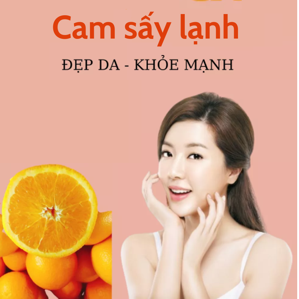 Cam mỹ thái lát sấy lạnh robimart gói 100g