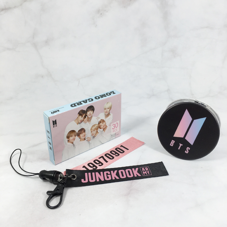 Combo Móc khóa - Lomo card - Gương Jung kook