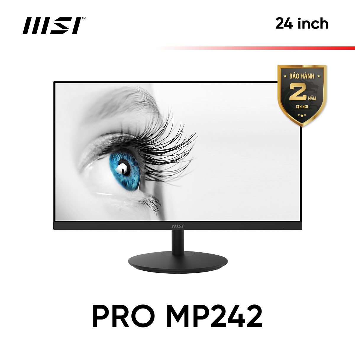 Màn hình MSI PRO MP242 24 Inch (FHD/IPS/75Hz/5ms) - Hàng chính hãng