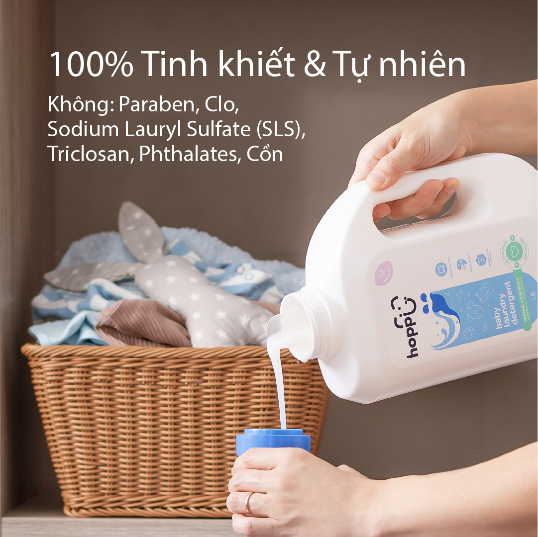 Nước giặt quần áo cho bé Hoppi 1.8L