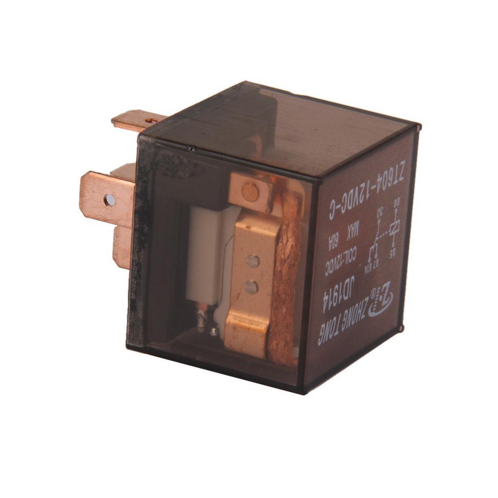 Truck 12V 60 AMP SPDT Relay Relays 5 Pin 5P and Socket 5 Wire