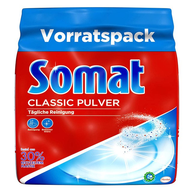 Bột rửa bát - Ly  cao cấp Somat Classic Pulver 1.2kg - Đức