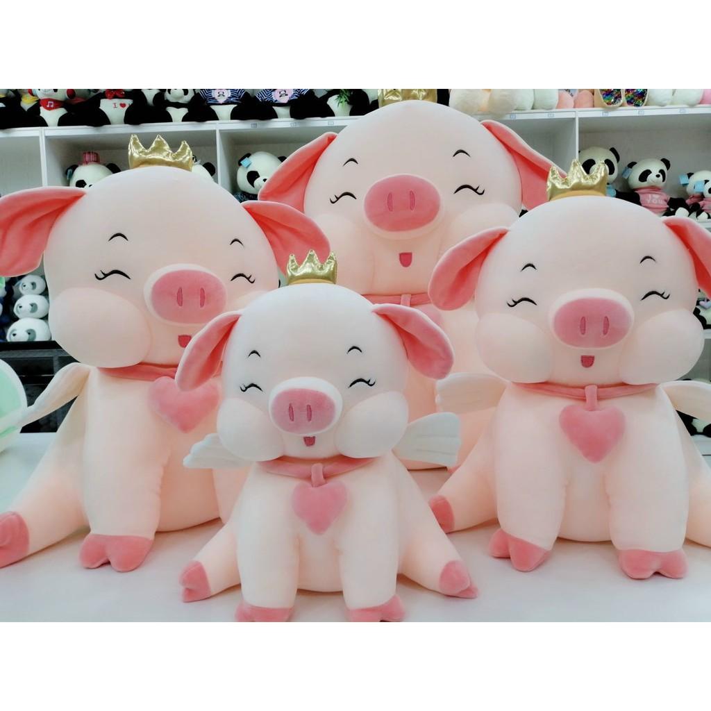 Gấu Bông Búp Bê Heo Vương Miệng cao cấp