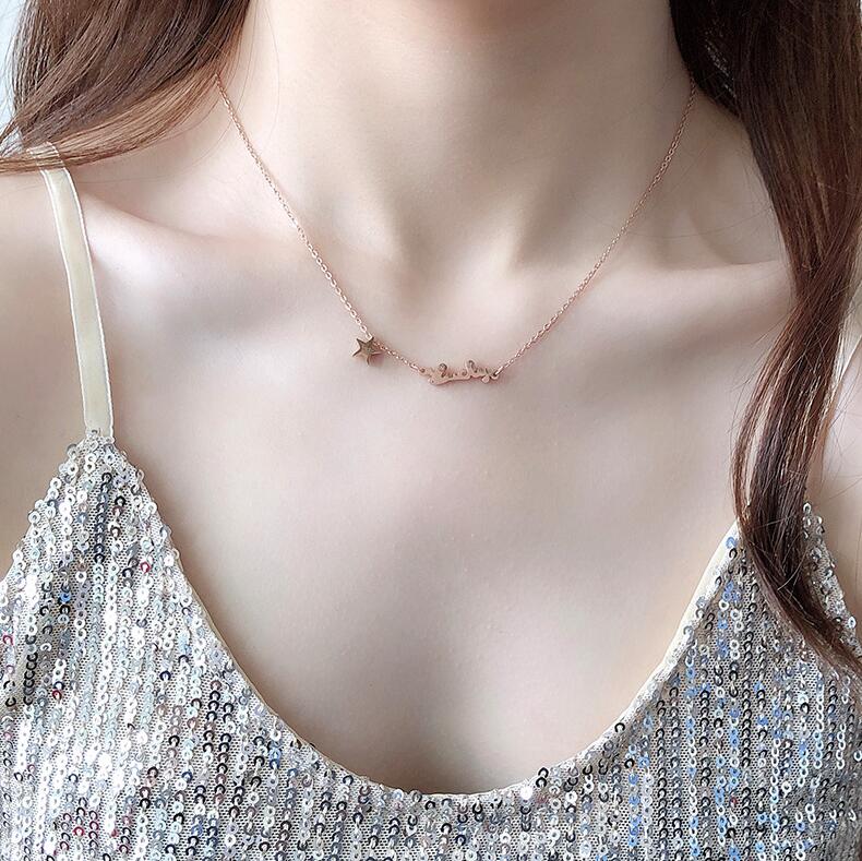 Dây chuyền titan lucky star D79