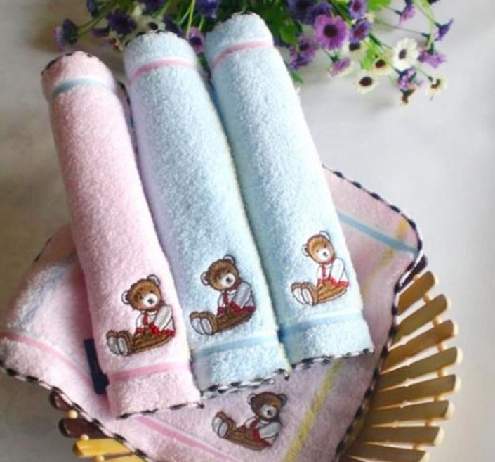 Combo 10 Khăn Mặt Cotton Mềm Mại Cho Bé