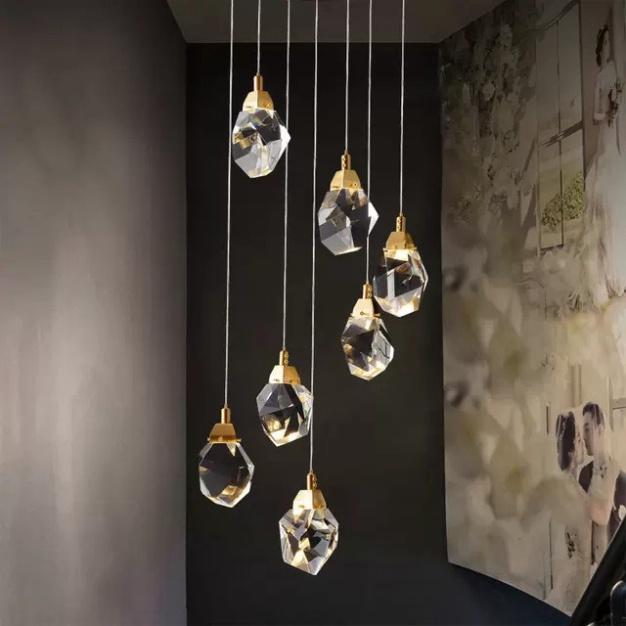 Đèn thả thông tầng,quả đèn thả phale, đèn trần phale trang trí, đèn thông tầng, đèn trang trí, đèn decor HTK027