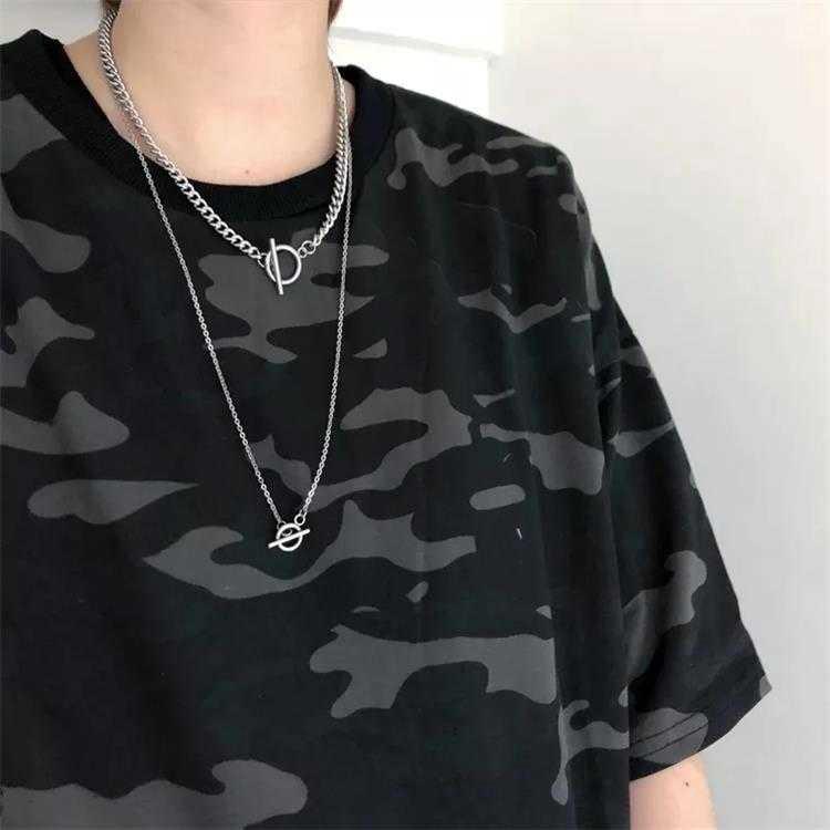 Dây Chuyền Hai Lớp Phong Cách Hip Hop