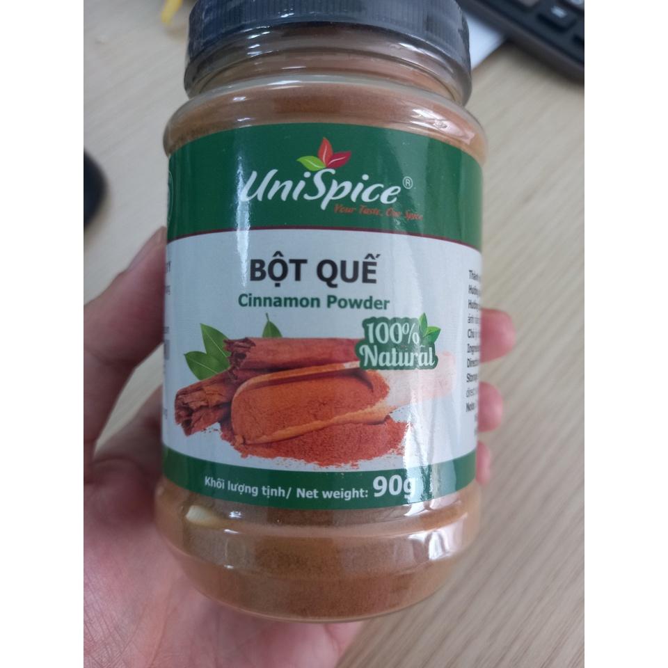 Cinnamon powder- Bột quế Unispice (Lọ 90gr) dùng trong đồ uống, làm bánh