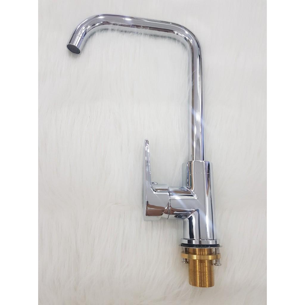 Vòi rửa bát nóng lạnh cao cấp,voi rửa bát cắm chậu Rangos RG-512