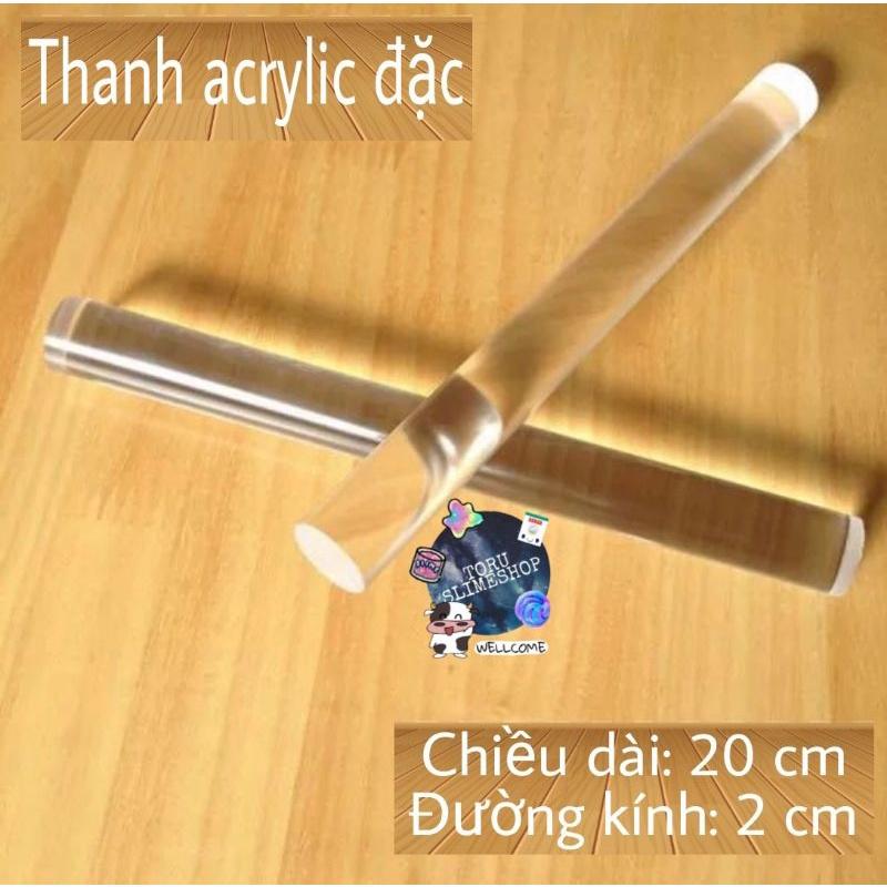 Thanh lăn đất sét bằng nhựa acrylic trong suốt toru_slime