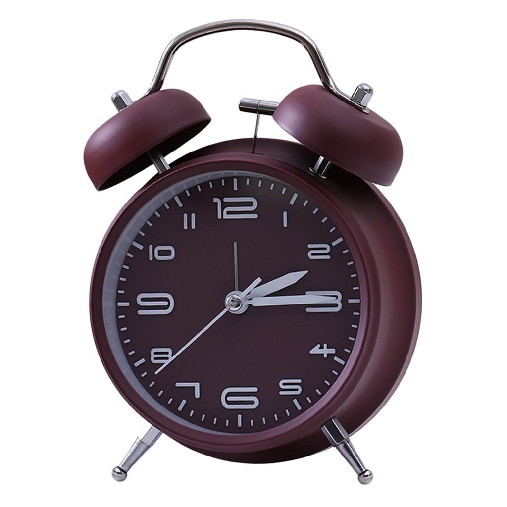 2 Pieces Mechanical Alarm Clock, Retro Style Wind Up Mechnical Alarm Clock,