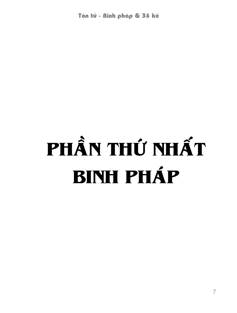 TÔN TỬ BINH PHÁP & 36 KẾ