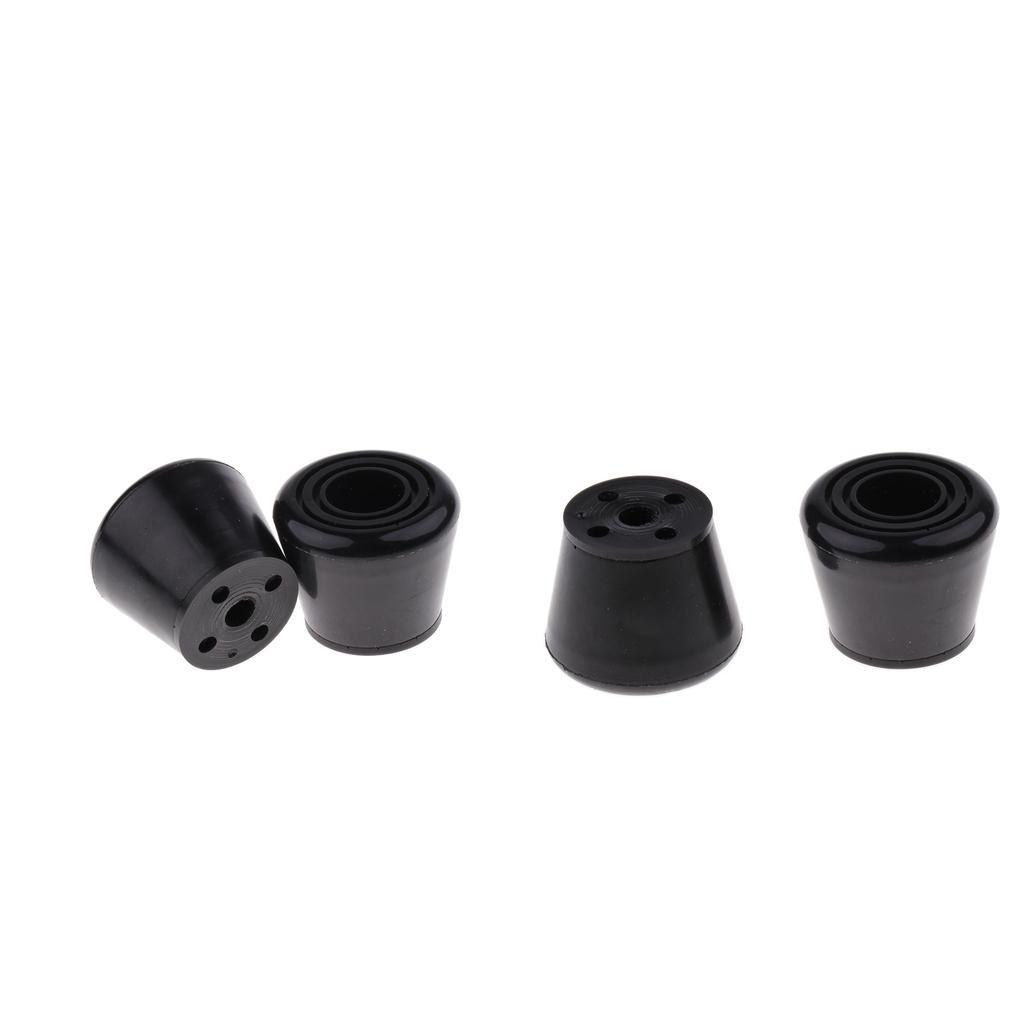 4x Black Roller Skates Toe Stops Stoppers Outdoor Inline Skating Accessories