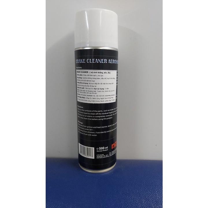 Vệ sinh đĩa phanh, bố phanh, nhông sên Bluechem Brake Cleaner Aerosol 500ml