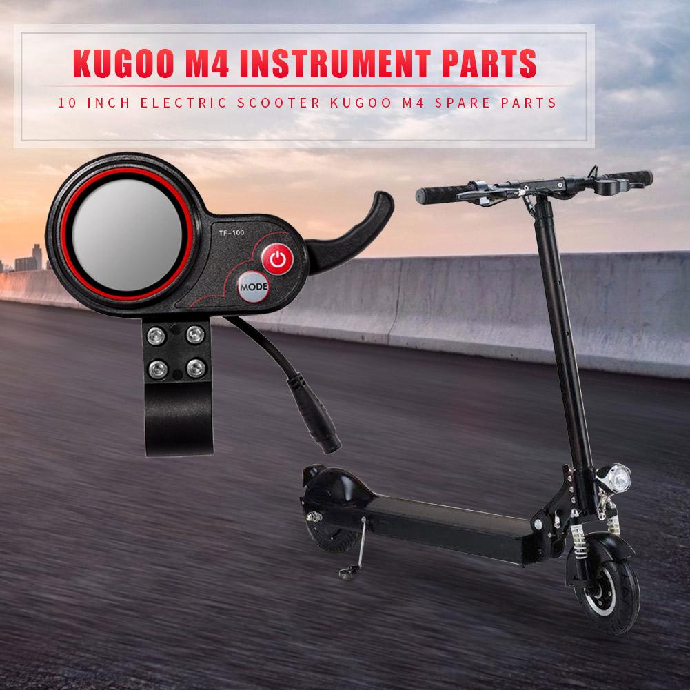 Kick Scooter Nhạc Cụ Màn Hình Ván Trượt Bảng Điều Khiển Ngoài Trời Di Động Cho Kugoo M4 Xe Điện Phần 10Inch 6pin Color: blue cover