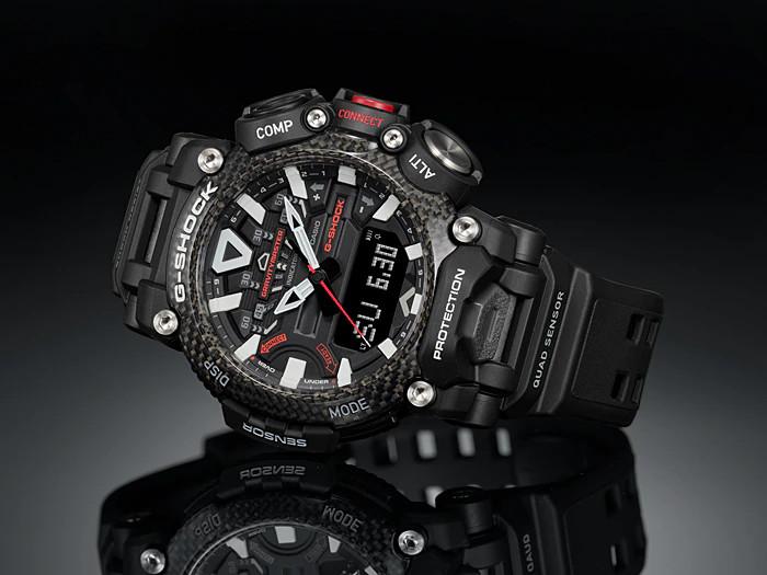 Đồng Hồ Nam Dây Nhựa Casio G-Shock GR-B200-1ADR Chính Hãng - Bluetooth - 4 Cảm Biến - Lõi Carbon- GR-B200-1A Gravity Master