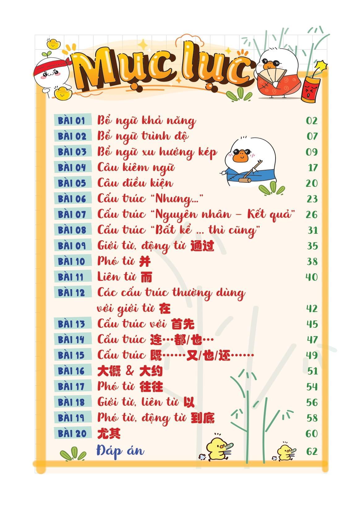 Sách - Takenote Ngữ Pháp Tiếng Trung HSK 4 - ảnh 10