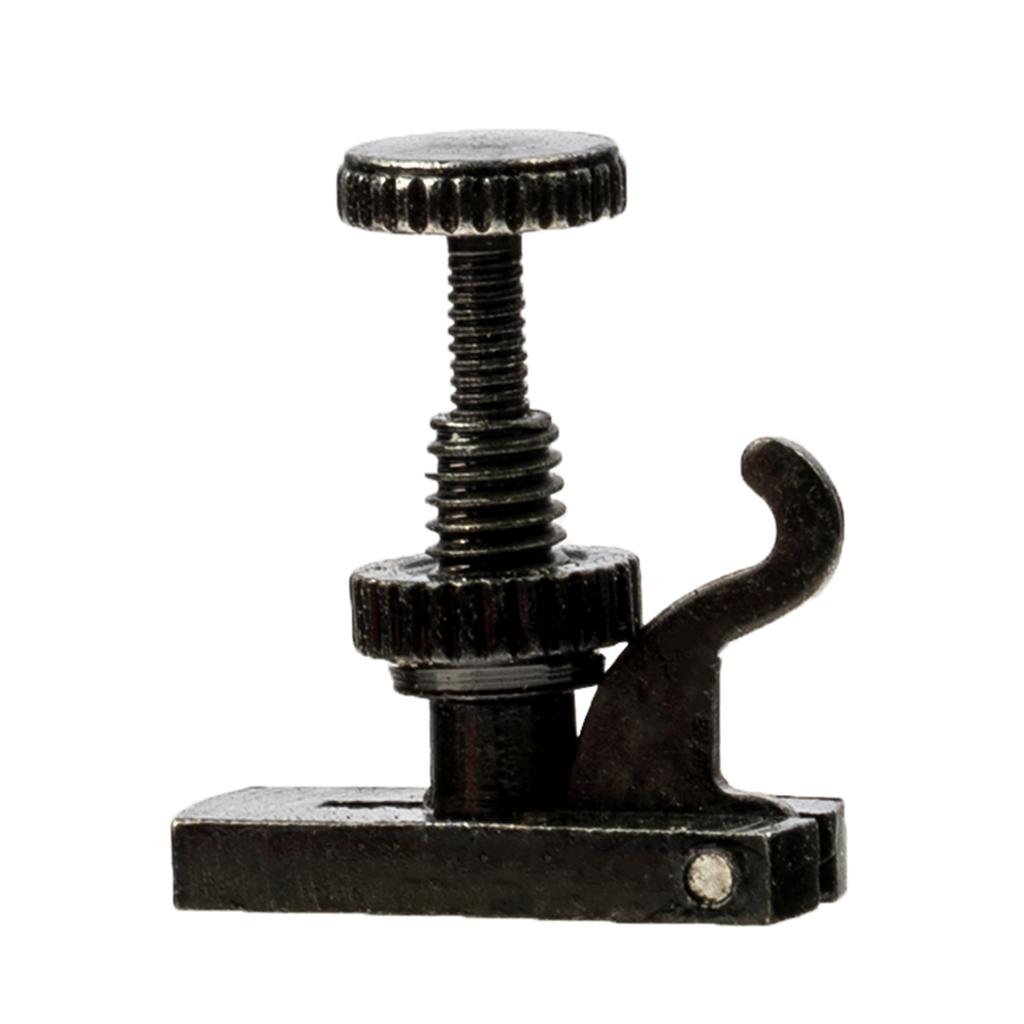 4 Pieces Durable Violin String Fine Tuner Adjuster Part for 4/4 3/4 Violin Black