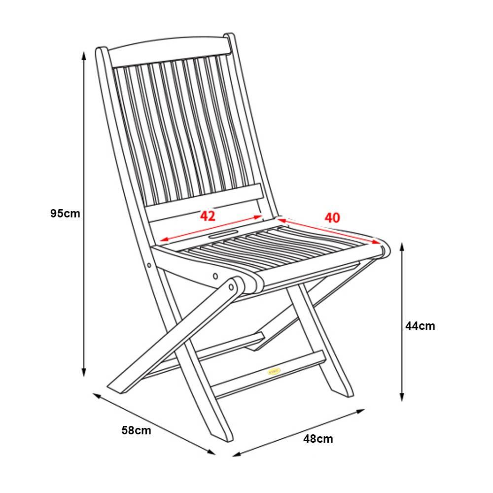 Ghế Xếp Gapang Không Tay IBIE NC2020 (58 x 48 x 95 cm)