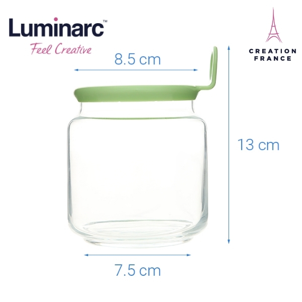 Bộ 3 Hủ Thuỷ Tinh Luminarc Rondo Smile 0.5L - LUROP8057