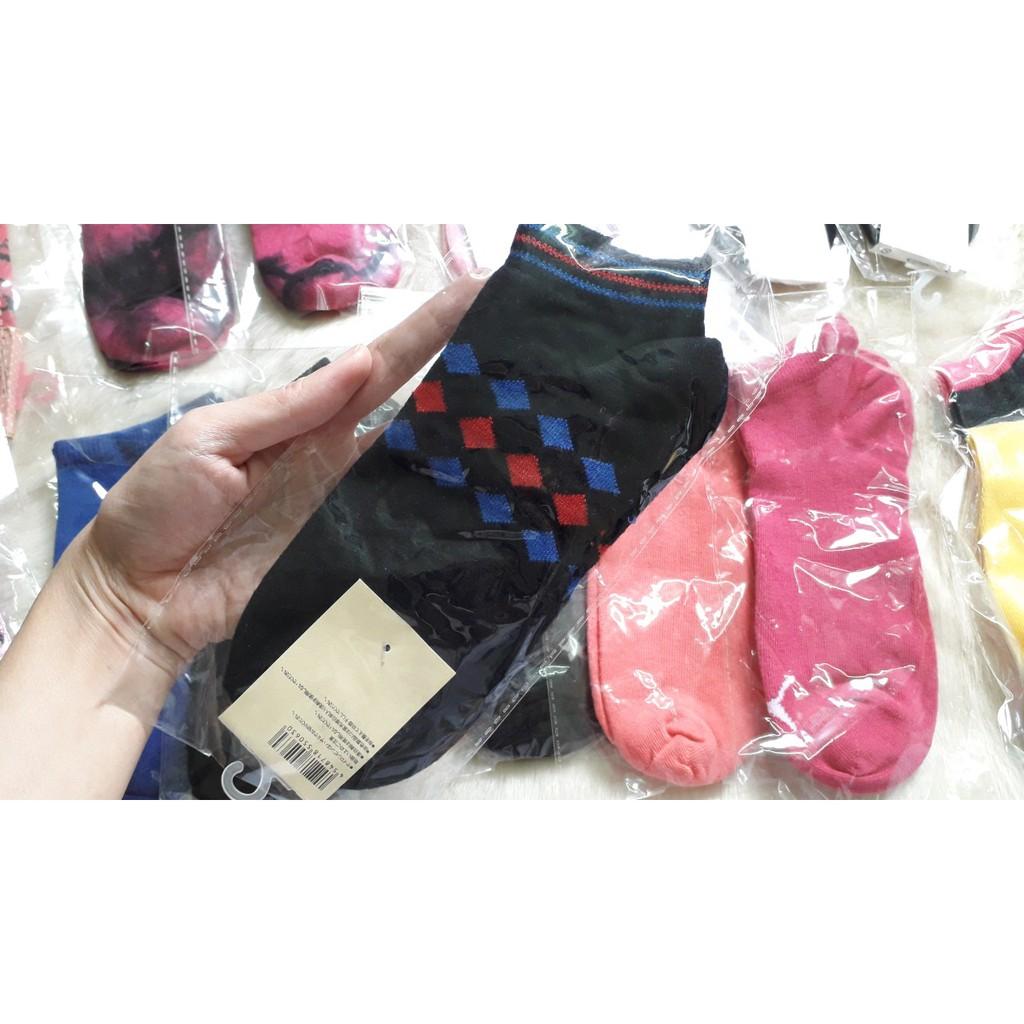 Tất nữ cổ ngắn nhiều màu  cotton ngăn mùi mồ hôi chân siêu thoáng