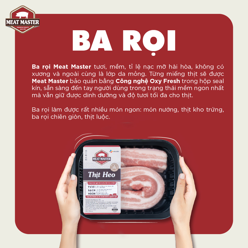 Ba rọi heo Meat Master - Giao Nhanh