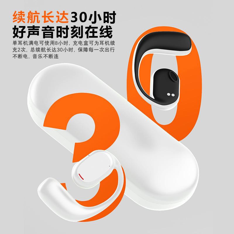 Tai nghe bluetooth dẫn khí không nhét trong tai theo phong cách riêng mới nhất kiểu treo tai loại tai nghe không dây thể thao TWS hai tai