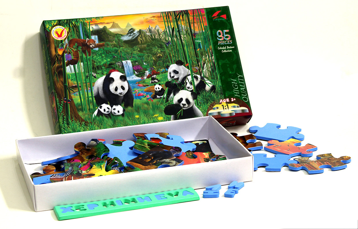 Tranh xếp hình Tia Sáng Jigsaw Puzzle 035 mảnh phát triển trí tuệ cho bé -Panda Tiên Cảnh - MSP: 035-006