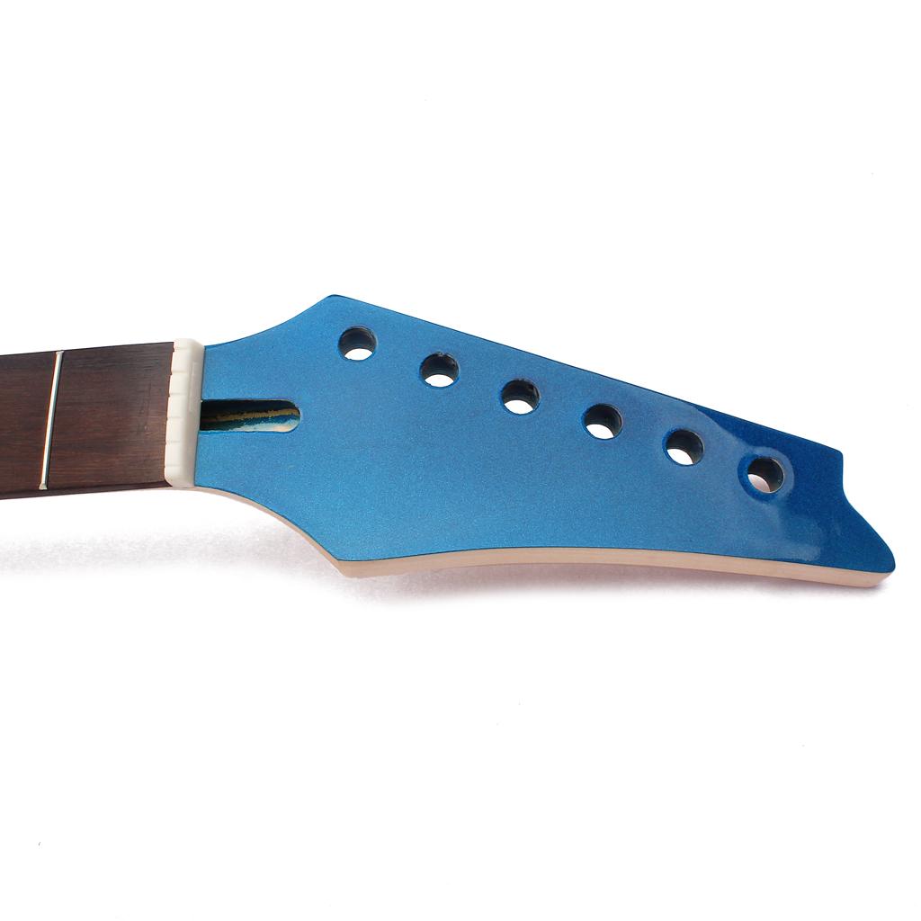 Premium Guitar Neck, 24 Frets, Maple Wood Guitar Neck Fretboard For ST Electric Guitar, Black