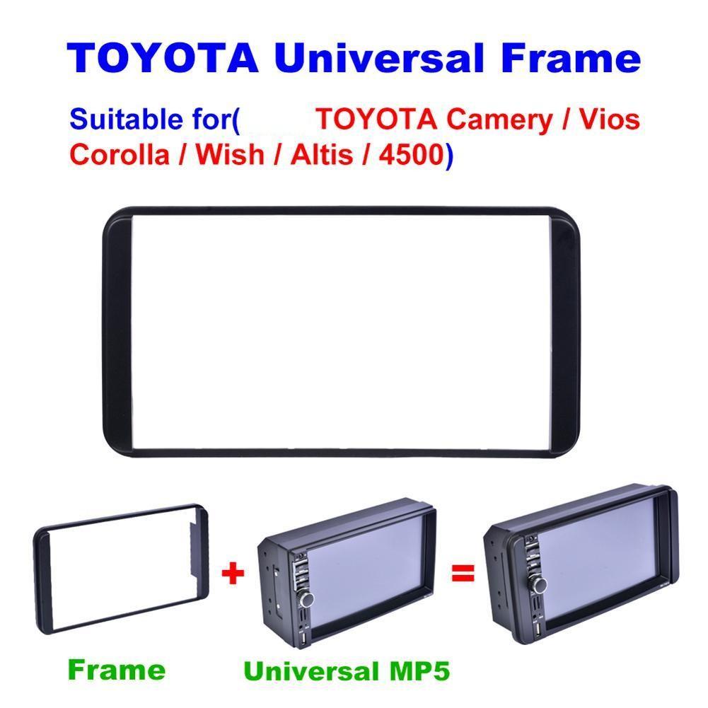 Mặt dưỡng lắp màn hình 7 Inch cho xe Toyota kích thước ngoài 200 x 100mm - Nẹp viền màn hình android 7 inch,