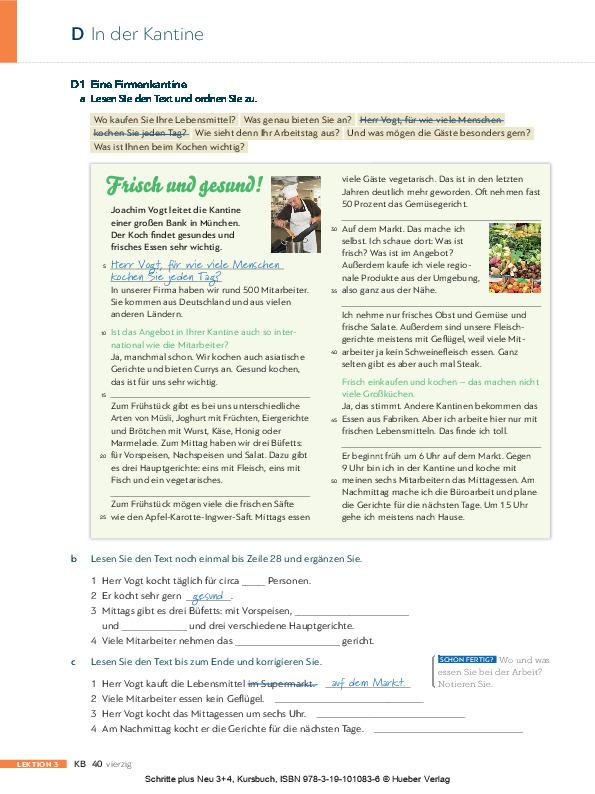 Schritte plus Neu 3+4: Deutsch als Zweitsprache für Alltag und Beruf / Kursbuch: Niveau A2