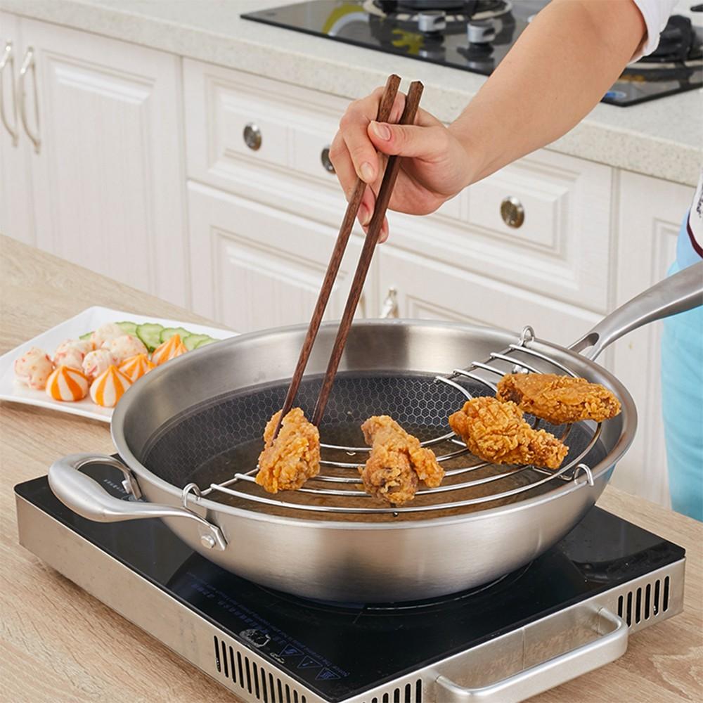 Vỉ Gác Chảo Chiên Đồ Ăn Cỡ To