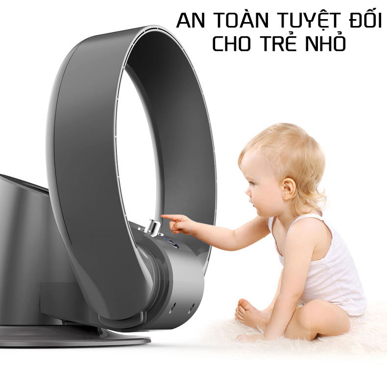 Quạt không cánh siêu mát an toàn CR-305 để bàn hoặc treo tường