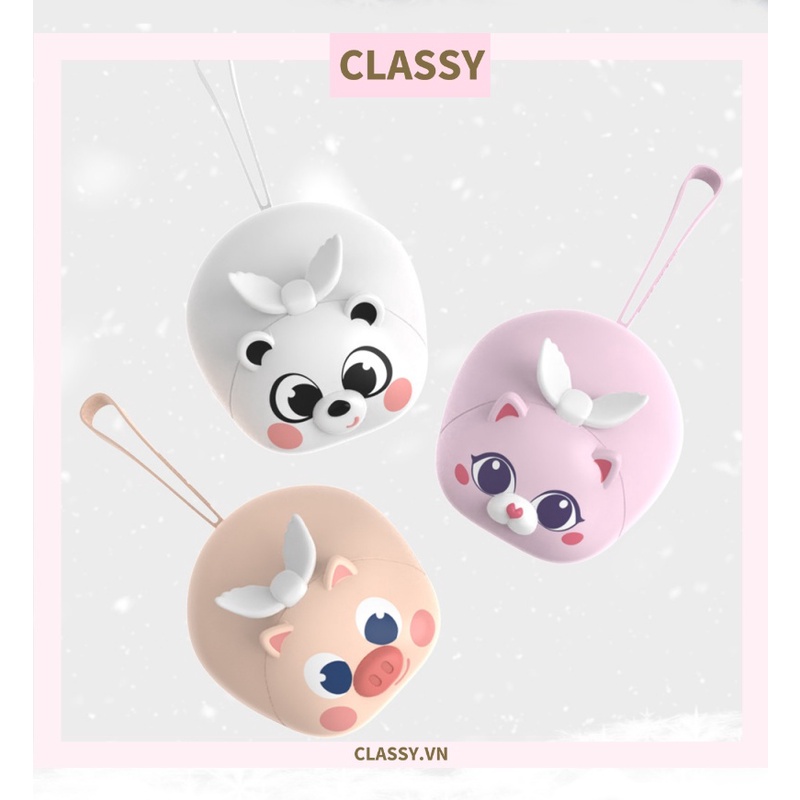 Máy sưởi ấm Classy mini sạc bằng USB giúp chườm nóng giảm đau bụng, giữ ấm chân tay PK1357