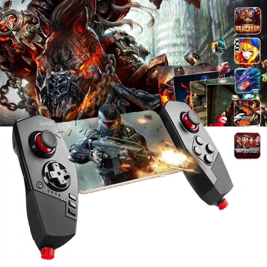 Tay Cầm Chơi Game Bluetooth Ipega PG-9055 Red Spider Hỗ Trợ PC Android Cao Cấp AZONE - Hàng Nhập Khẩu