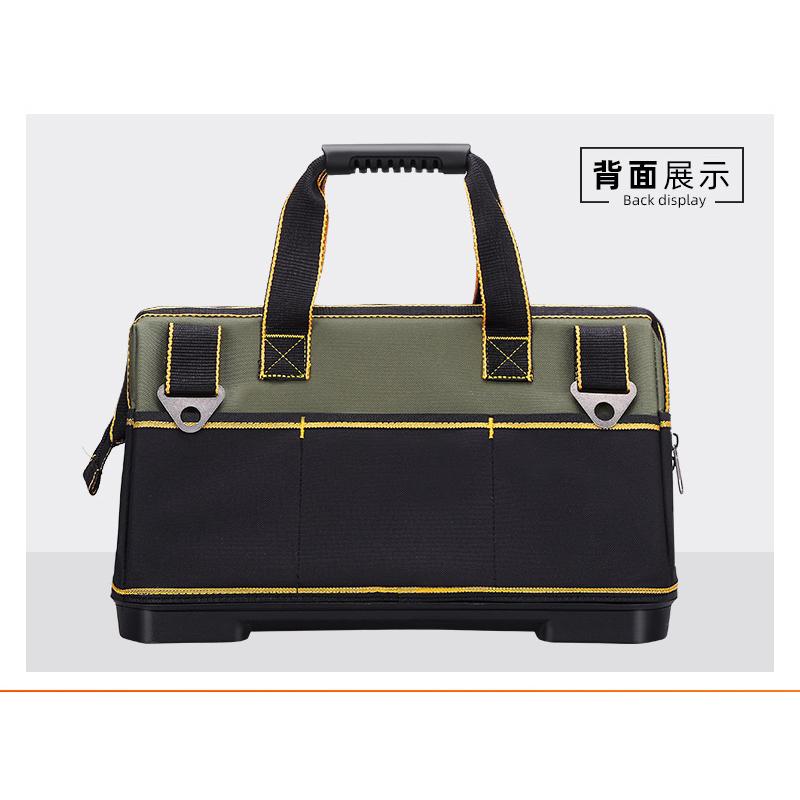 Túi đựng đồ nghề cao cấp đế nhựa chống vỡ, vải 3 lớp chống đam thủng màu xanh đen
