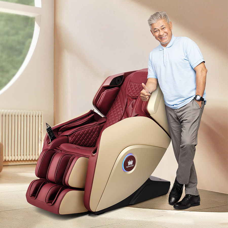 Ghế massage toàn thân cao cấp KINGSPORT G50 hệ thống con lăn 3D hiện đại, 3 chế độ massage không trọng lực cao cấp, điều khiển bằng giọng nói