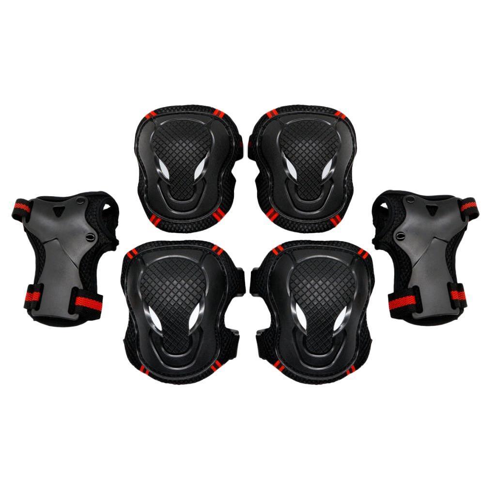 6 Pieces Adult Kids Knee Pads Elbow Pads Wrist and guard of hand for Skateboarding Cycling Inline Skating Roller Blading Protective Gear
