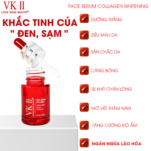 Serum Dưỡng Trắng - Tái Tạo - Trẻ Hóa Da VK II ( 15ml/35ml )