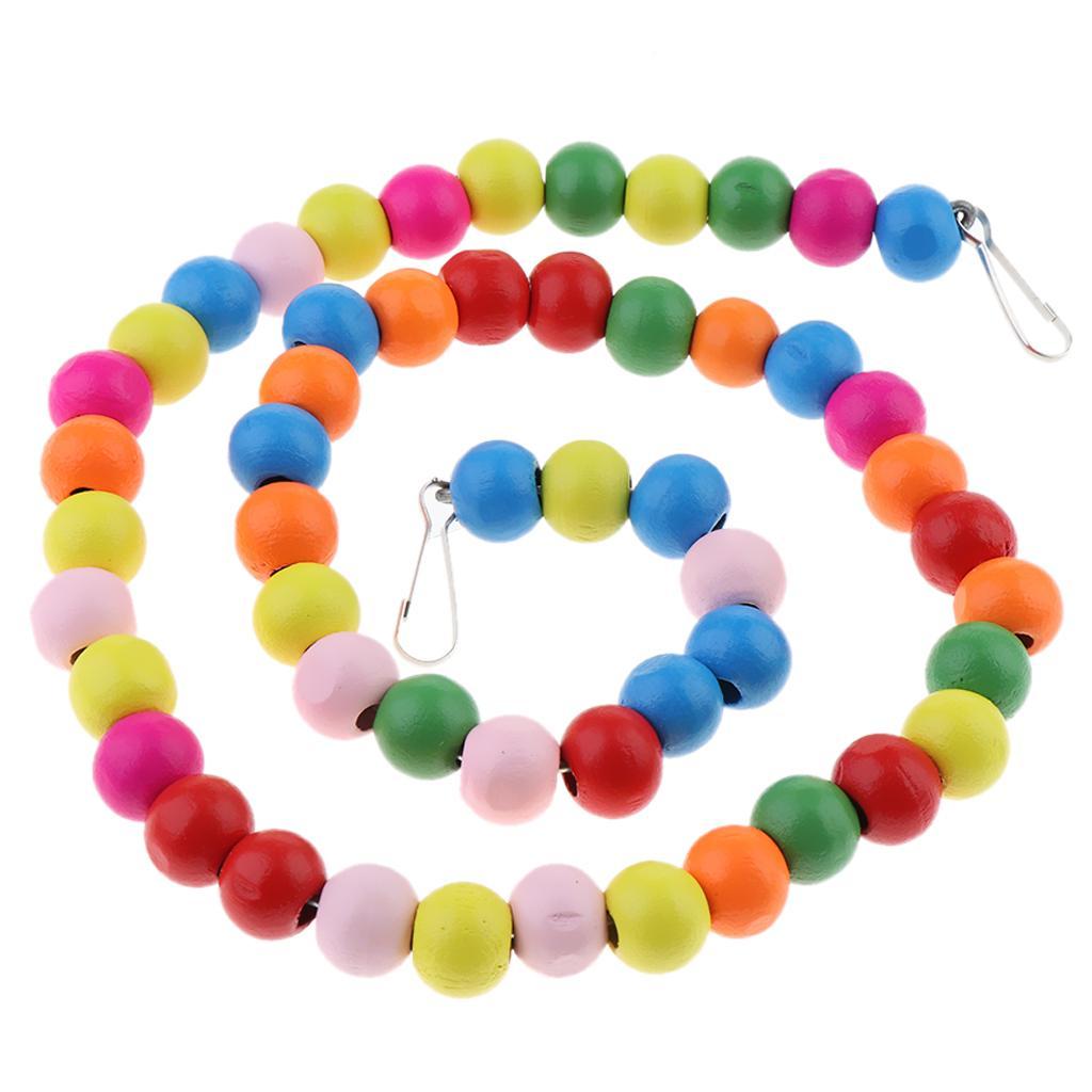 Wooden Bird Swings Budgie Swing Toys Hammock for Parakeets Budgie Bird