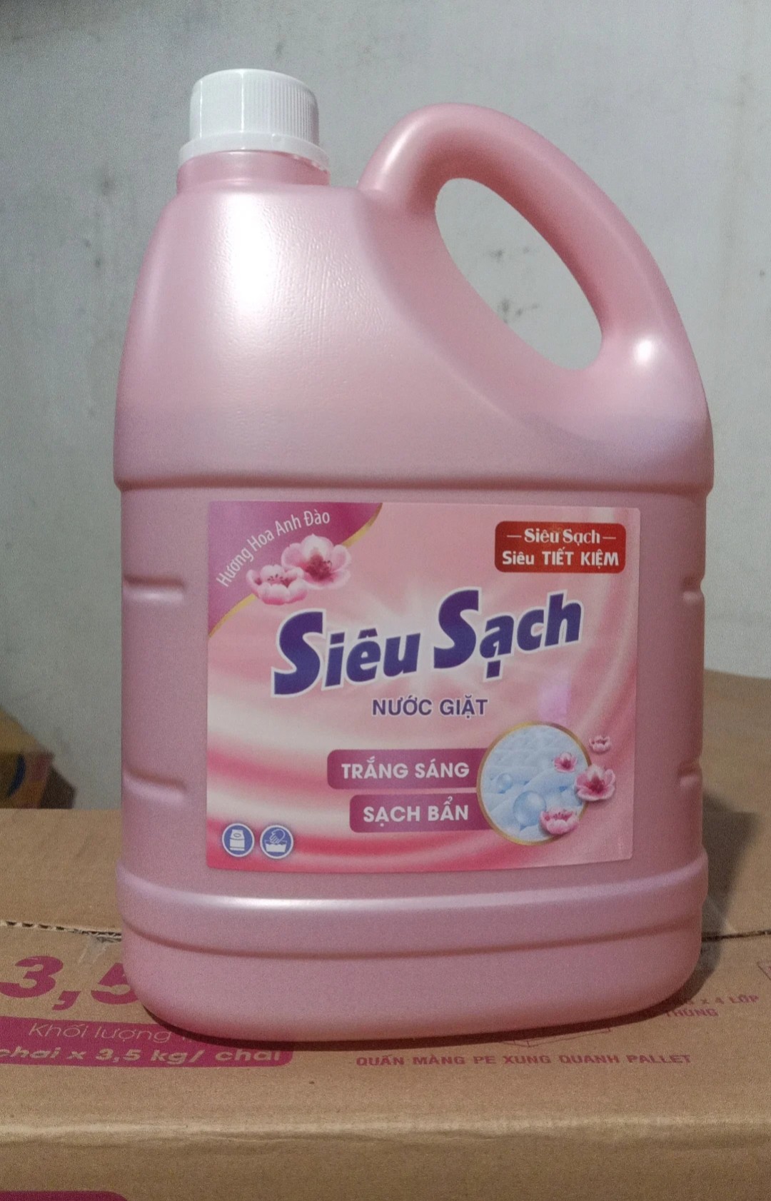 Nước Giặt LIX Siêu Sạch 3,5kg Hương Hoa Anh Đào