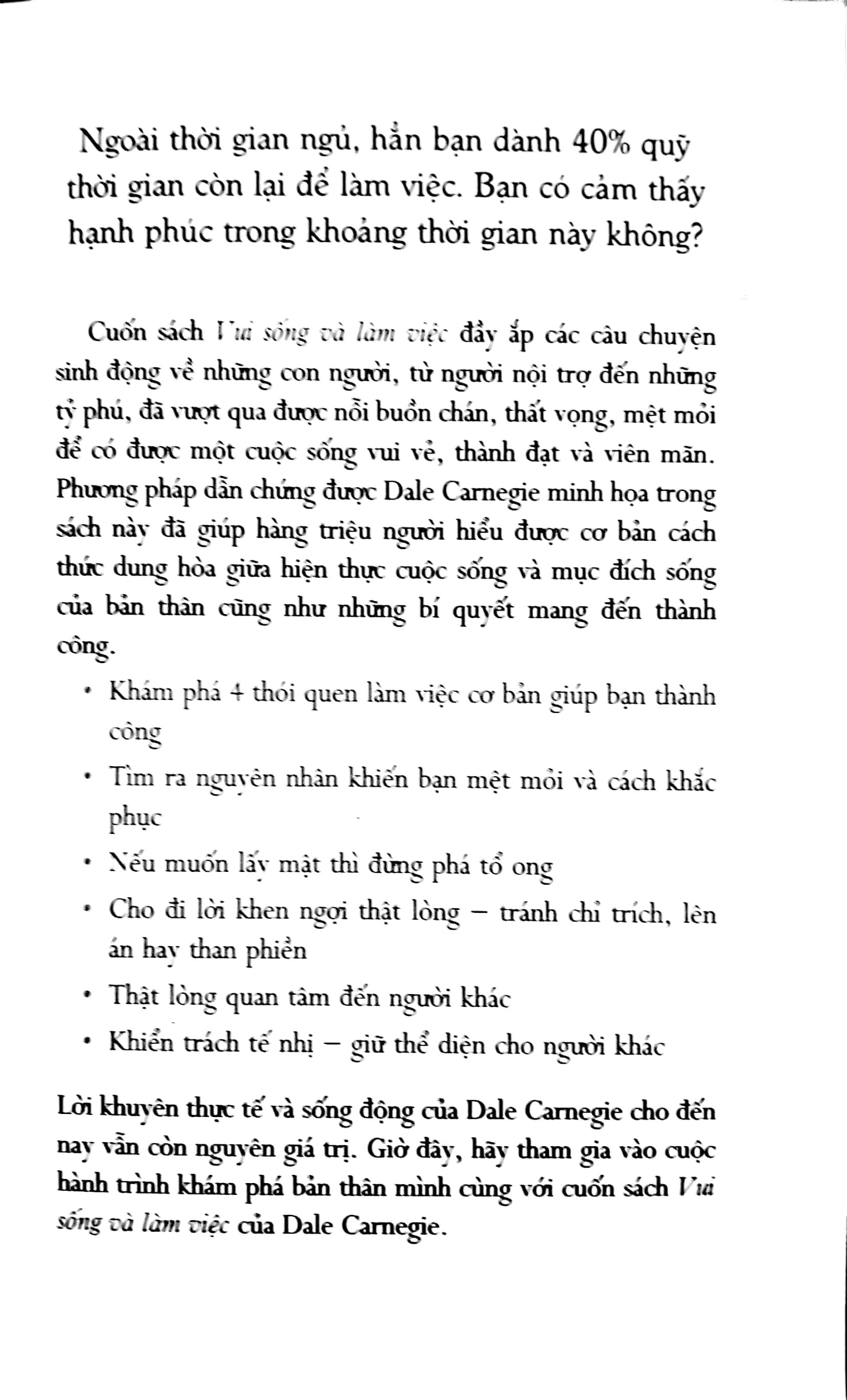 Vui Sống Và Làm Việc (Tái Bản)