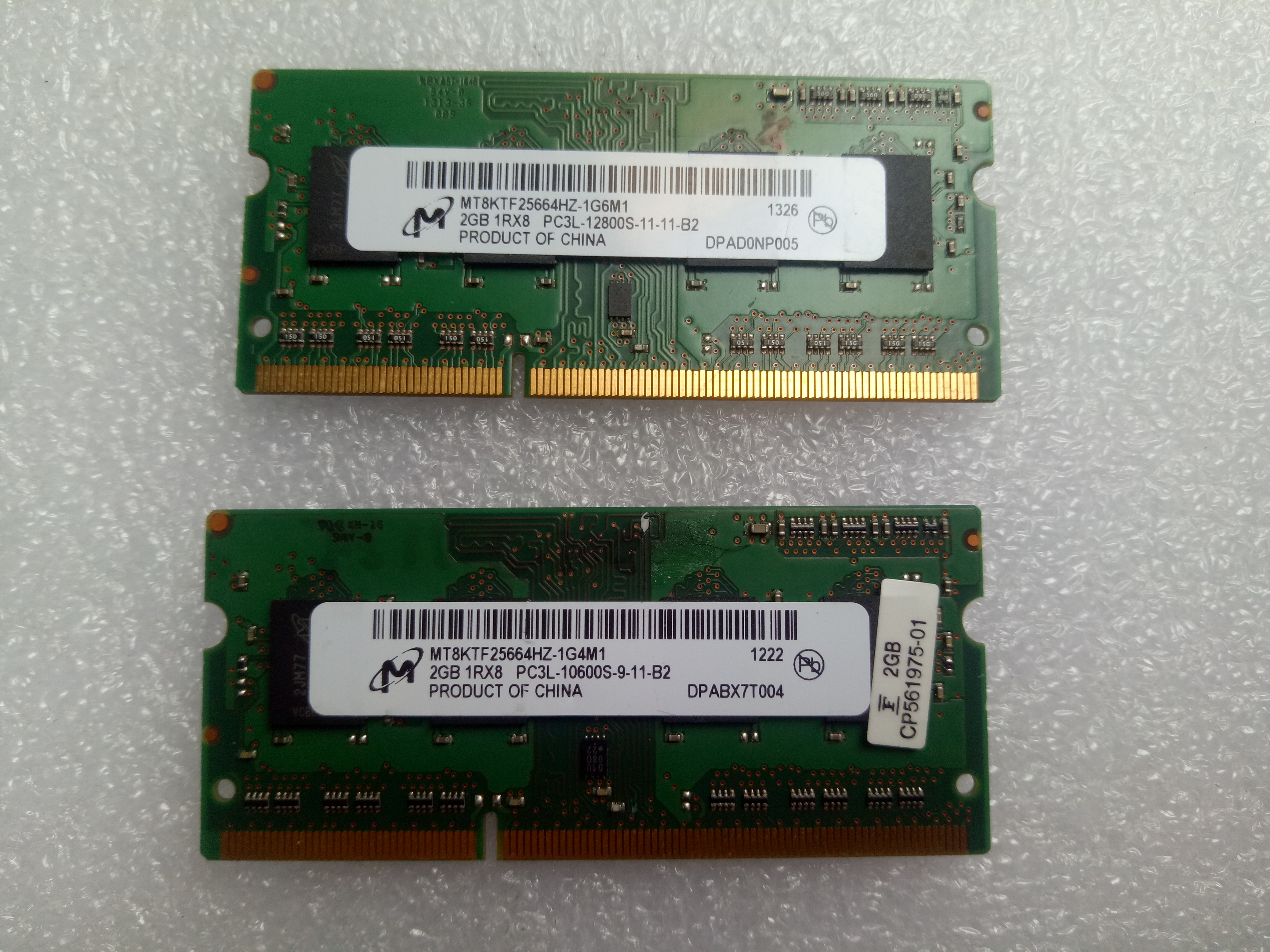 Ram laptop 2GB DDR3 PC3L-12800s - ram máy tính laptop 2GB DDR3L bus 1600Mhz - Hàng chính hãng