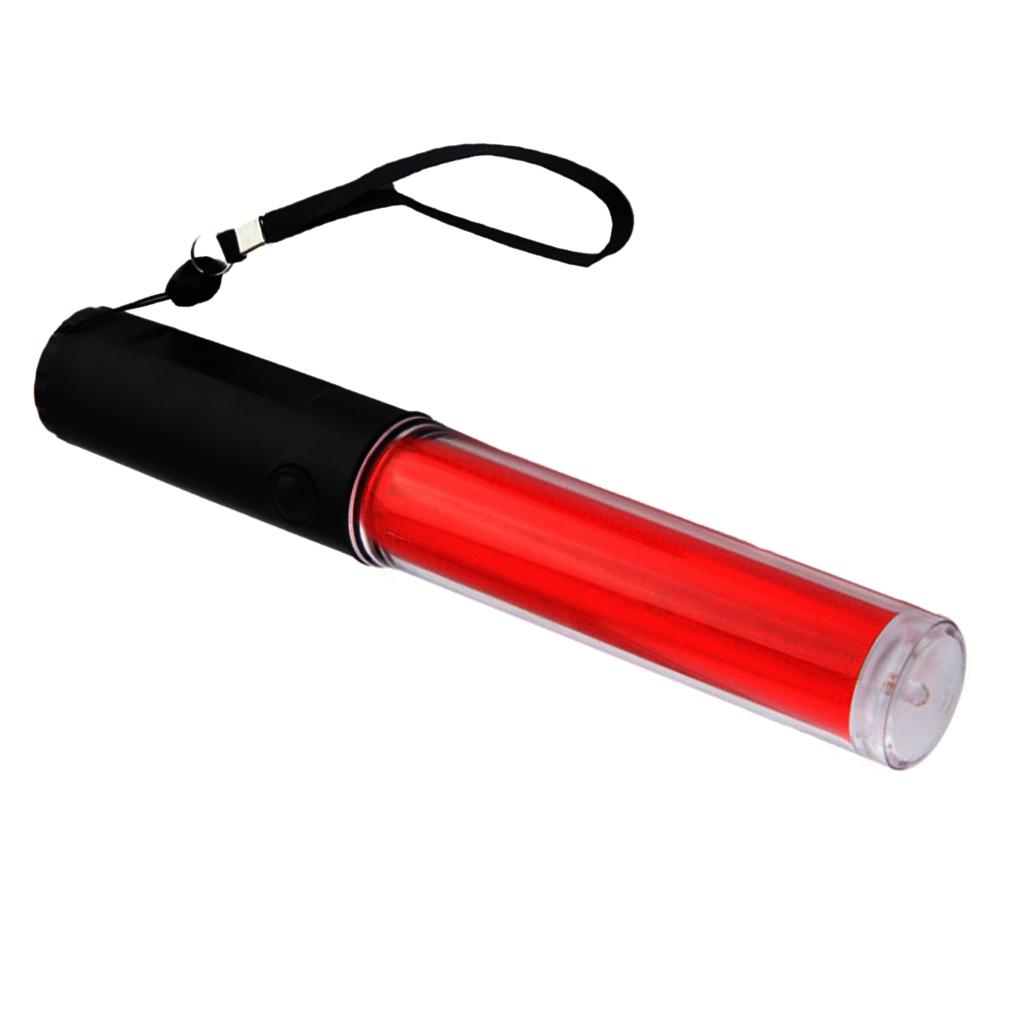 4Pcs 26cm Police Signal Traffic Wand LED Flashlight Beacon Road Control