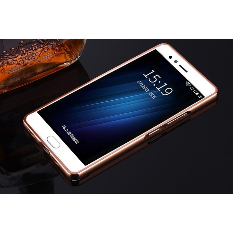 Ốp lưng Meizu M3, M3s tráng gương viền kim loại