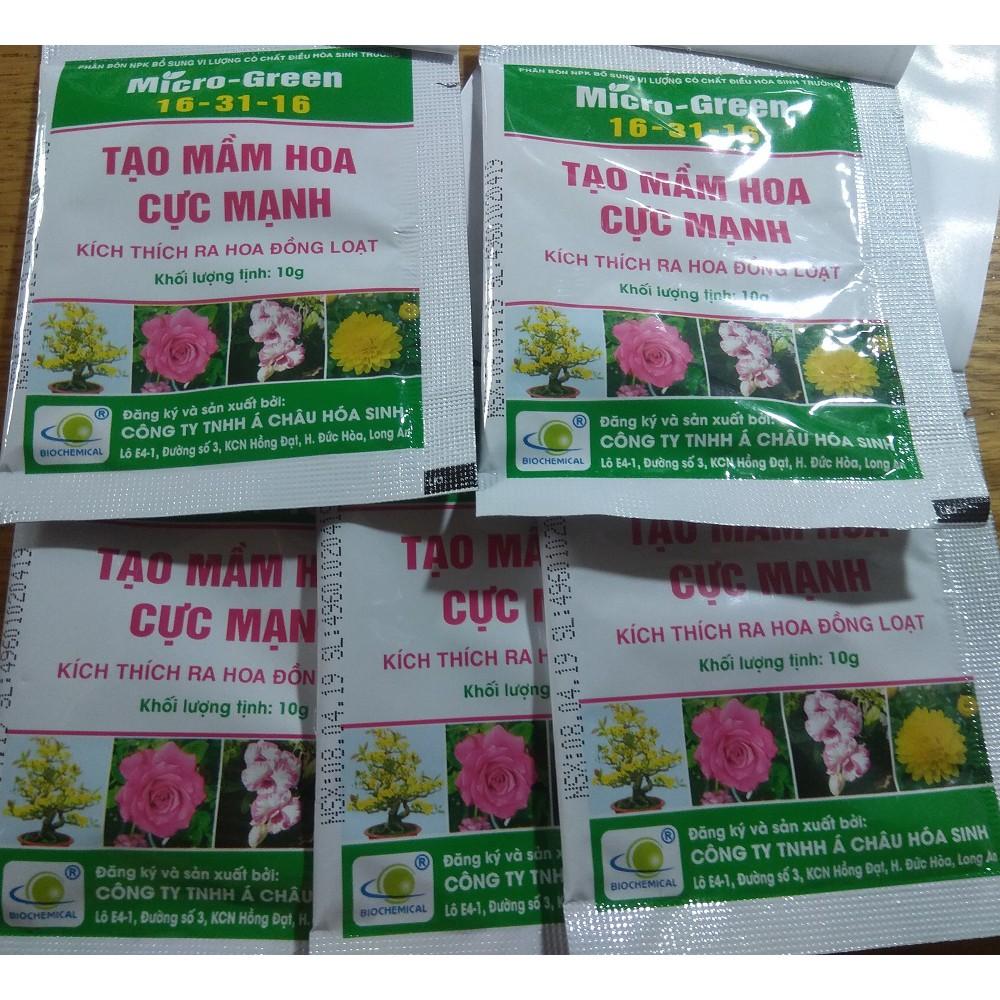 Bộ 5 gói Micro Green 16-31-16 Tạo mầm hoa cực mạnh - 1 gói 10g