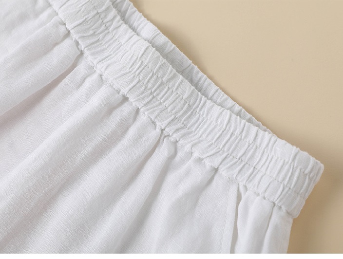Quần linen suông nữ cạp chun ,quần nữ đi biển mặc thoáng mát ,dễ phối QD08