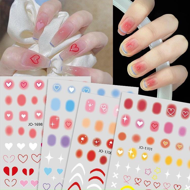 (Hàng mới về) Stick dán móng dễ thương dành cho Nail 8k/1 tấm